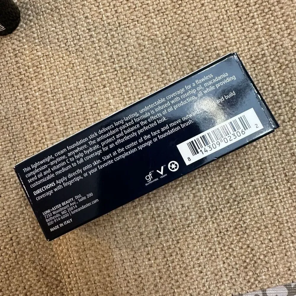 lune+aster Dawn To Dusk Foundation Stick 9gms Medium‎ Shade NEW in Box